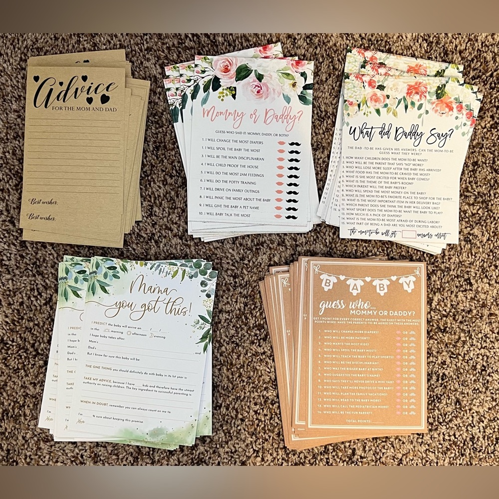 Baby shower games
